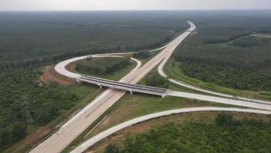 Progres pembangunan Jalan Tol Palembang–Betung. (Dok. Hutama Karya)