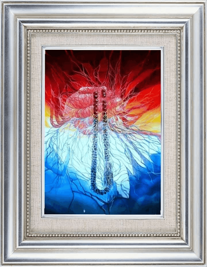 Jerat Zikir, maha karya Alhendra Daulay, perupa Merangin. (Orasi/ist)