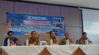 Wakil Bupati Muaro Jambi Junaidi H. Mahir membuka kegiatan "Pertemuan Koordinasi Kemitraan untuk Mendapatkan Kesepakatan Bersama Terkait Komitmen dan Dukungan dana Terkait Aids, Tuberkolusis, Malaria, di Kabupaten Muaro Jambi