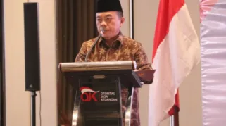 Gubernur Jambi Al Haris menyebutkan bahwa Otoritas Jasa Keuangan (OJK) adalah mitra penting Pemerintah Provinsi Jambi dalam menguatkan perekononian di Provinsi Jambi. Foto: Istimewa