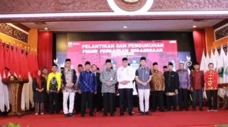 Kukuhkan FPK, Abdullah Sani: FPK Provinsi Jambi Lonceng Komitmen Menjaga NKRI dan Pancasila. Foto dok Kominfo Prov Jambi
