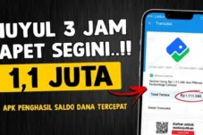 Ilstrasi aplikasi penghasil uang gratis 2025. (Foto: Canva/kanal Youtube Bang Gaptek Id)