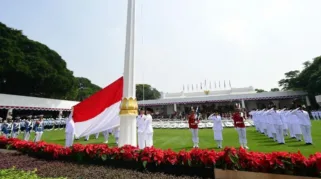 Serangkaian acara Upacara Pengibaran Bendera Merah Putih pada Peringatan Kemerdekaan RI, 17 Agustus 2023. (Dok. Biro Pers Sekretariat Presiden)